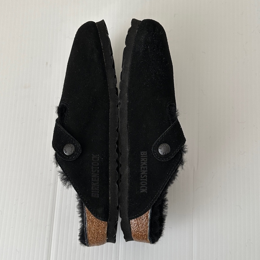 Birkenstock NWOB Boston Shearling Clogs Black, 6-6.5 (37) - Picture 5 of 12